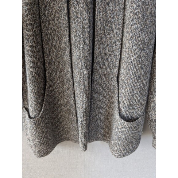 Simply Natural Alpaca Cardigan Size M Open Front Long Sweater Pockets Minimalist - Picture 7 of 12